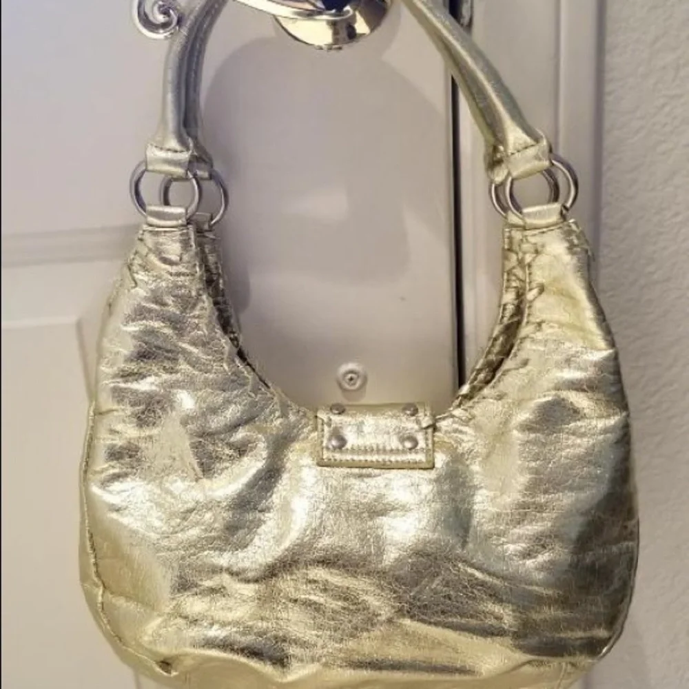 𝅺GOLD hobo bag